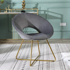 Velvet Accent Chair - Blue/Green/Grey/Pink - Single Seat