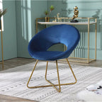 Velvet Accent Chair - Blue/Green/Grey/Pink - Single Seat
