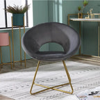 Velvet Accent Chair - Blue/Green/Grey/Pink - Single Seat