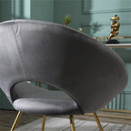 Velvet Accent Chair - Blue/Green/Grey/Pink - Single Seat
