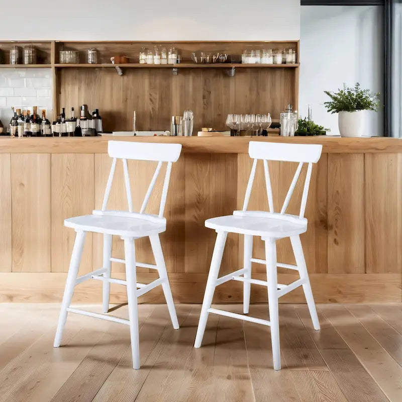 Windsor 24  Wooden Counter Stools