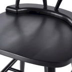 Black Wooden Counter Stool 24" - 2 Pack