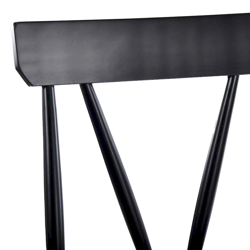Black Wooden Counter Stool 24" - 2 Pack
