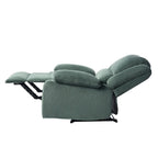 Vegan Leather Upholstered Push Back Manual Recliner Chair