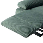 Vegan Leather Upholstered Push Back Manual Recliner Chair