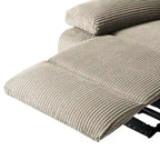 Vegan Leather Upholstered Push Back Manual Recliner Chair