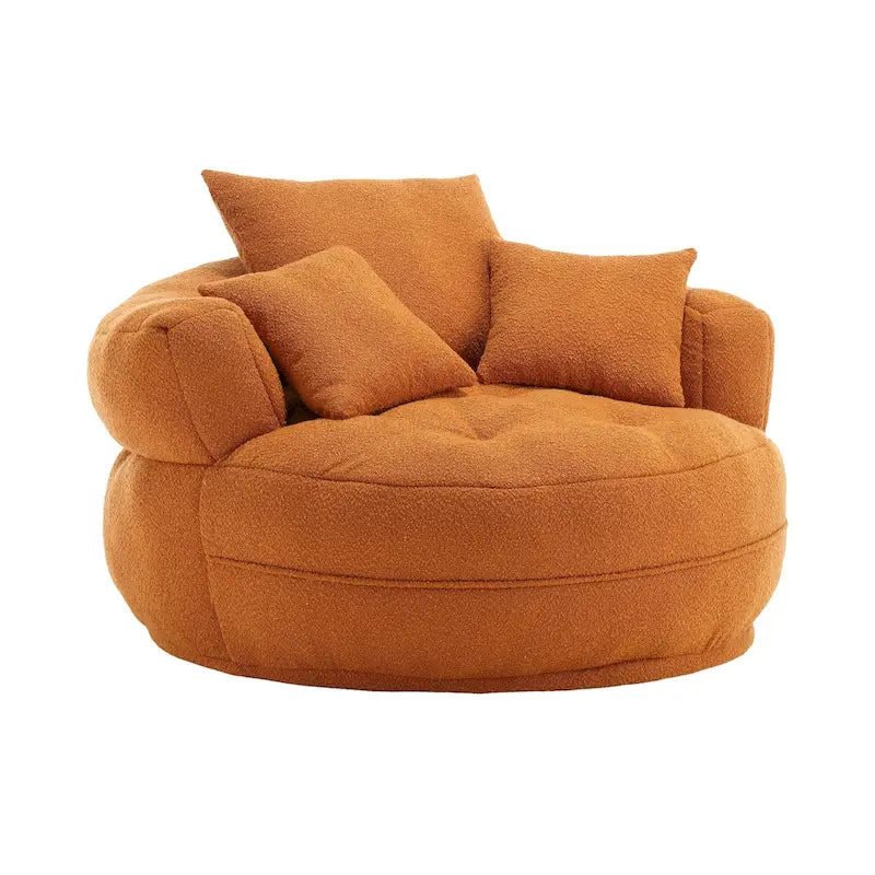 Indoor circular wide sofa and lazy sofa chair