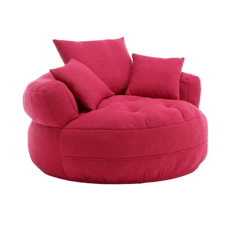 Indoor circular wide sofa and lazy sofa chair