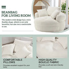 Indoor circular wide sofa and lazy sofa chair