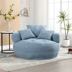 Indoor circular wide sofa and lazy sofa chair