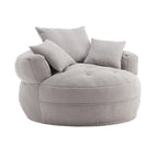Indoor circular wide sofa and lazy sofa chair
