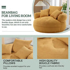 Indoor circular wide sofa and lazy sofa chair