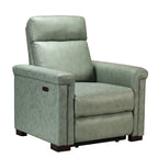 Brown Leather Power Recliner with USB Port - Single Seat