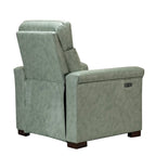 Brown Leather Power Recliner with USB Port - Single Seat