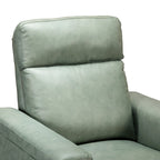 Brown Leather Power Recliner with USB Port - Single Seat