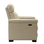 Brown Leather Power Recliner with USB Port - Single Seat