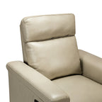 Brown Leather Power Recliner with USB Port - Single Seat