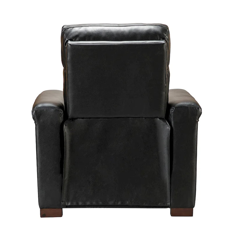 Brown Leather Power Recliner with USB Port - Single Seat