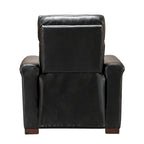 Brown Leather Power Recliner with USB Port - Single Seat
