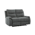 Transitional Fabric Living Room Reclining Loveseat