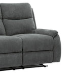 Transitional Fabric Living Room Reclining Loveseat