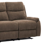 Transitional Fabric Living Room Reclining Loveseat