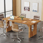 Modern Office Executive Desk, 70.9  Large Computer Desk Conference Table for Meeting