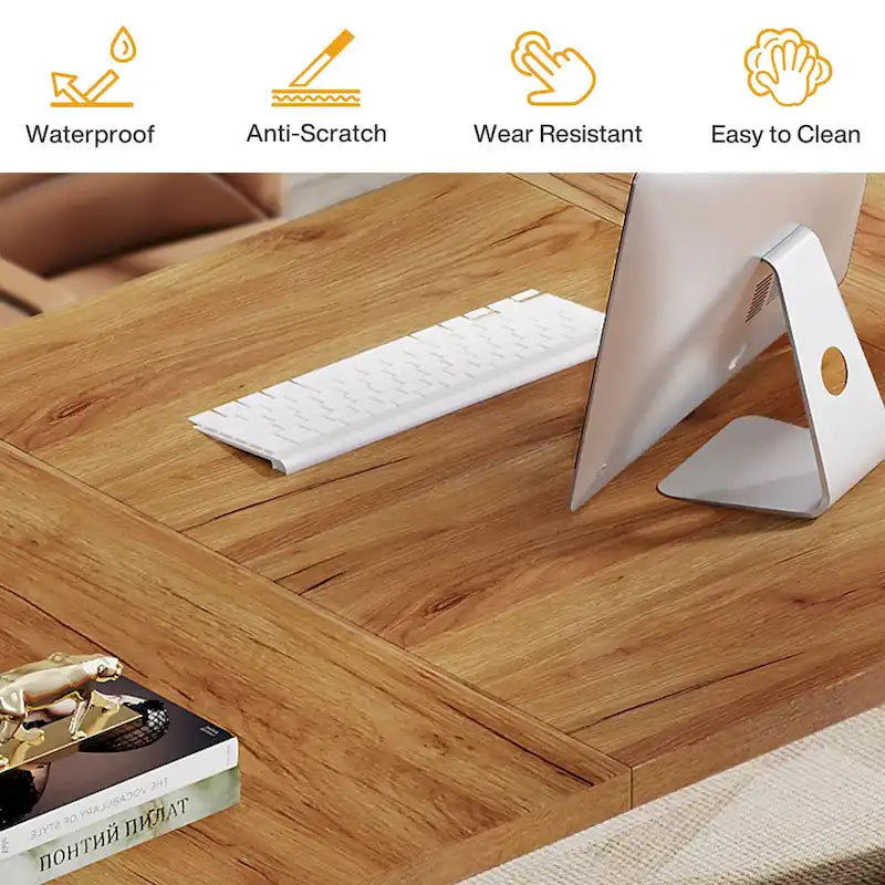 Modern Office Executive Desk, 70.9  Large Computer Desk Conference Table for Meeting