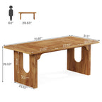 Modern Office Executive Desk, 70.9  Large Computer Desk Conference Table for Meeting