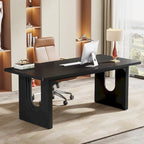 Modern Office Executive Desk, 70.9  Large Computer Desk Conference Table for Meeting