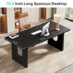 Modern Office Executive Desk, 70.9  Large Computer Desk Conference Table for Meeting