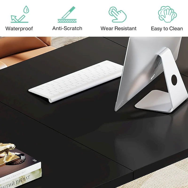 Modern Office Executive Desk, 70.9  Large Computer Desk Conference Table for Meeting