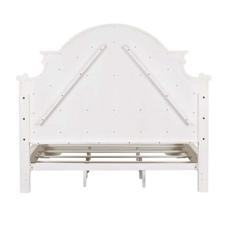 White Tufted Upholstered Queen/King Bed