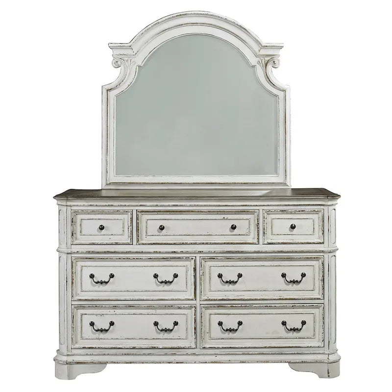 White Tufted Upholstered Queen/King Bed