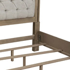 White Tufted Upholstered Queen/King Bed