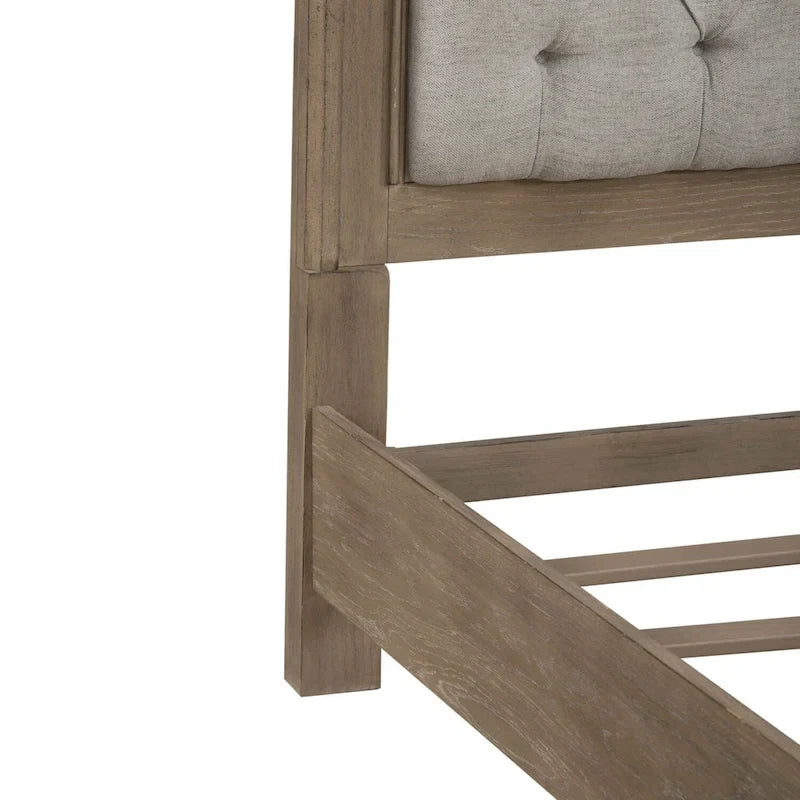 White Tufted Upholstered Queen/King Bed