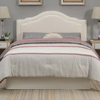 White Faux Leather Queen Upholstered Headboard