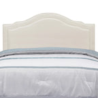 White Faux Leather Queen Upholstered Headboard