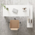 Brown L-Shaped Corner Desk 55-inch for Home Office