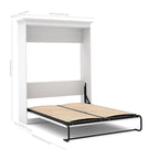 Full Murphy Bed with Closet Organizer and Drawers - 84W