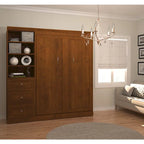 Full Murphy Bed with Closet Organizer and Drawers - 84W