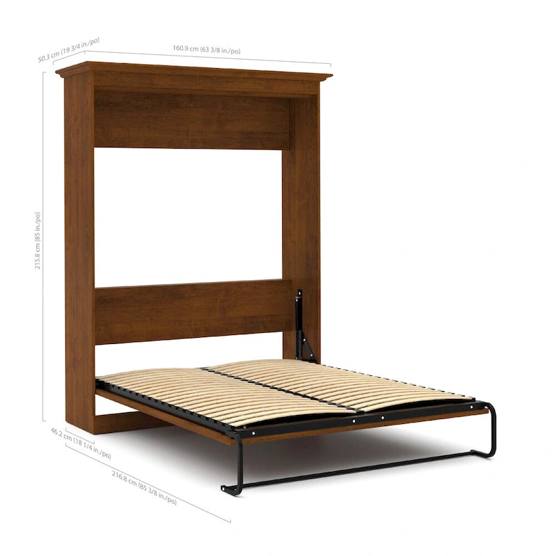 Full Murphy Bed with Closet Organizer and Drawers - 84W
