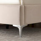 Velvet Upholstered Platform Bed - California King