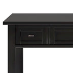 Solid wood transition style desk