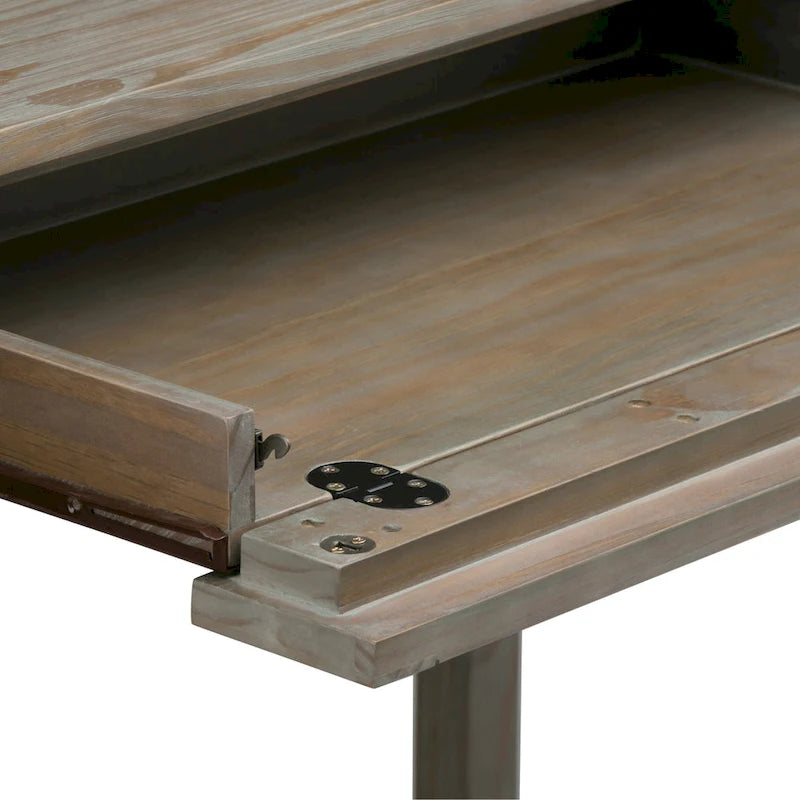 Solid wood transition style desk