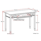 Solid wood transition style desk