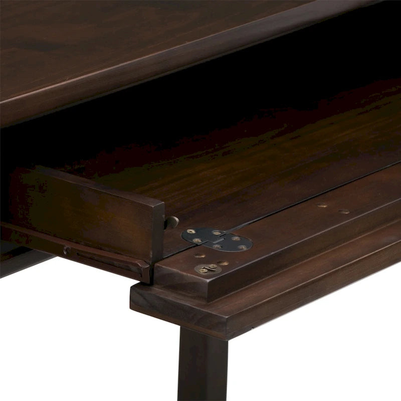 Solid wood transition style desk