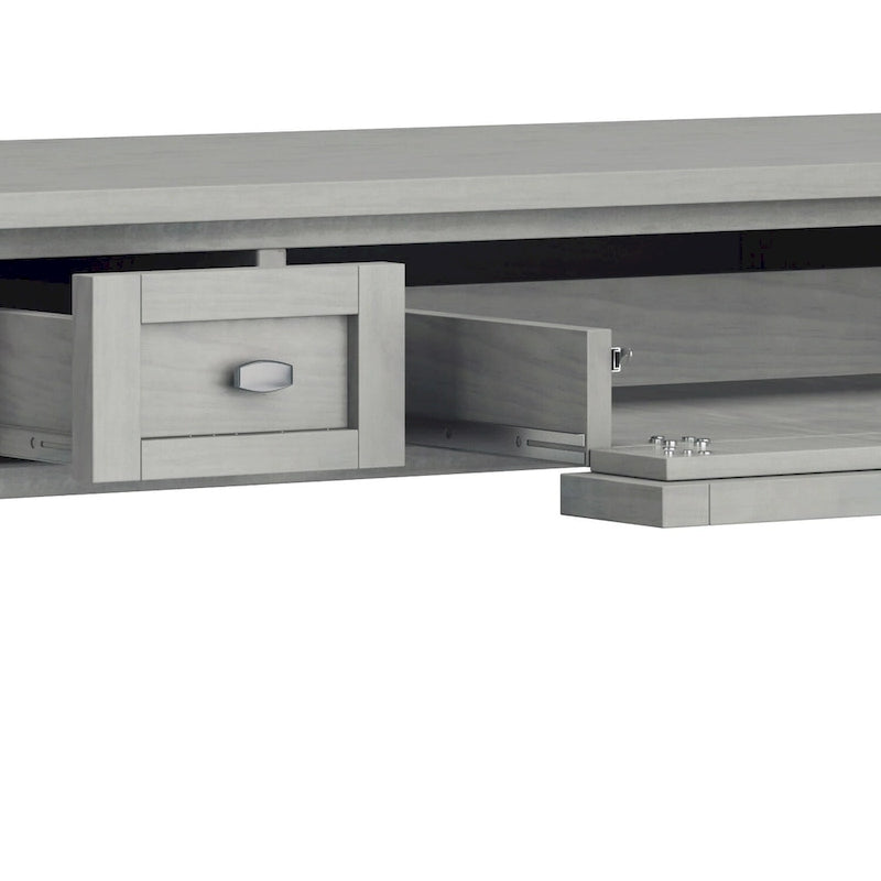 Solid wood transition style desk