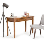 Solid wood transition style desk