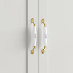 Wardrobe Armoire Shelves Hanging Rod Doors Closet Storage Cabinet